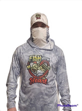 Load image into Gallery viewer, Grey camo spf50 hoodie
